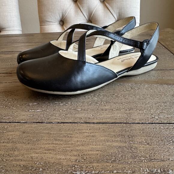 Josef Seibel Women's Sz US 6-6.5 EU 37 Black Fiona Ballet Flat Comfort NEW - Picture 2 of 11